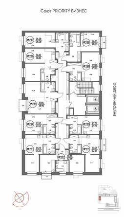 
  Продается студия 21.71 м², в ЖК СОЮЗ ПРИОРИТИ МАХ, д. 4. Фото 3.