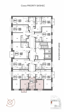 
  Продается 1-комн. квартира, 32.66 м², ЖК СОЮЗ ПРИОРИТИ МАХ, д. 4
. Фото 3.
