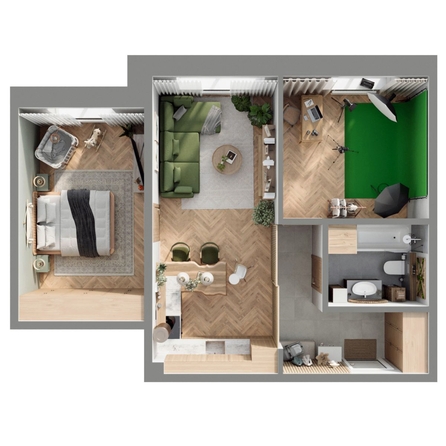 
  Продается 3-комн. квартира, 61.22 м², ЖК Стрижи Сити, блок-секции 6,7
. Фото 1.