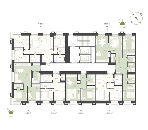 
  Продается 1-комн. квартира 44.2 м², в ЖК Верба. Фото 2.