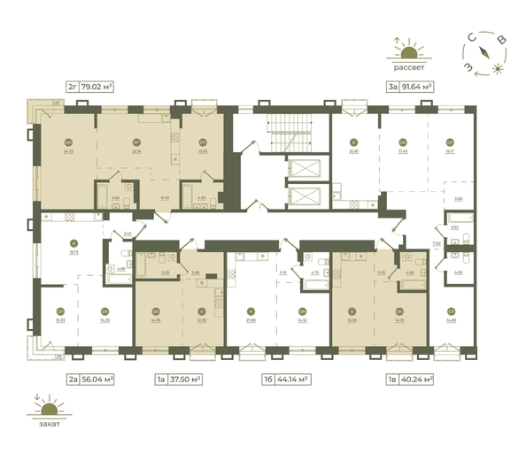 
  Продается 2-комн. квартира 79.02 м², в ЖК Верба. Фото 2.