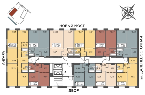 
  Продается 1-комн. квартира 44.33 м², в ЖК Салют. Фото 6.