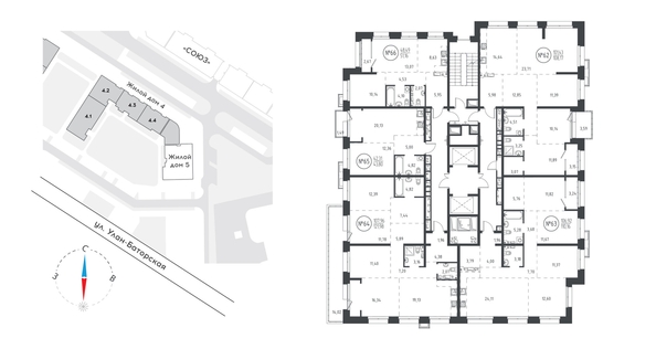 
  Продается 1-комн. квартира 43.5 м², в ЖК СОЮЗ Приорити, дом 5. Фото 1.