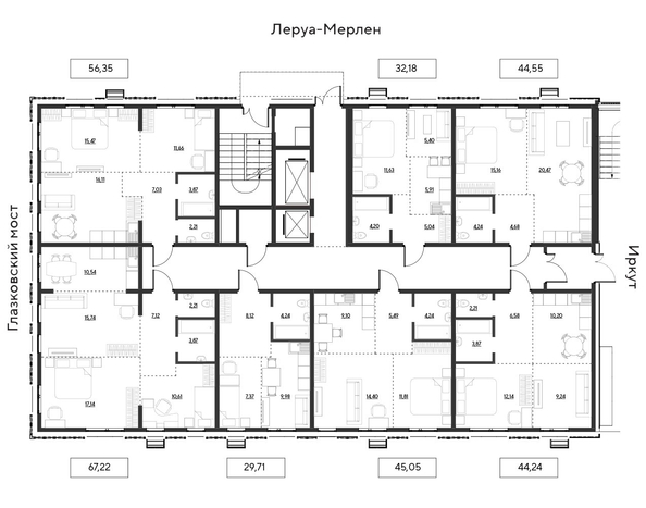 
  Продается 3-комн. квартира 67.22 м², в ЖК Затон, блок-секция 3. Фото 14.