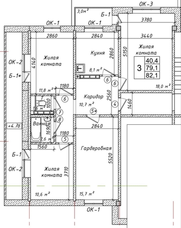
  Продается 2-комн. квартира 82.1 м². Фото 13.
