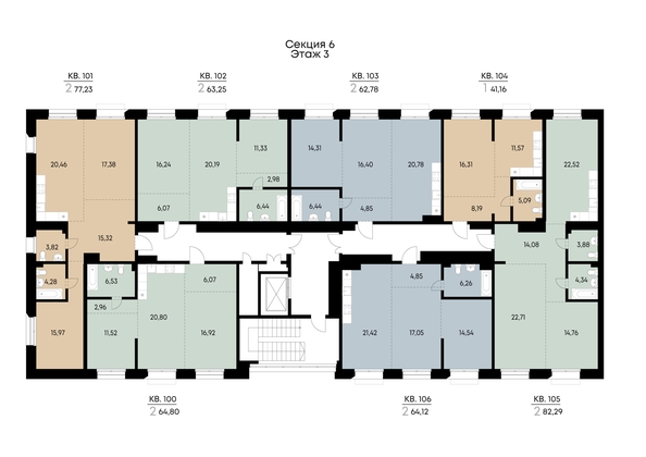 
  Продается 2-комн. квартира 64.8 м², в ЖК ВЕКТОР премиум-квартал, дом 2. Фото 3.