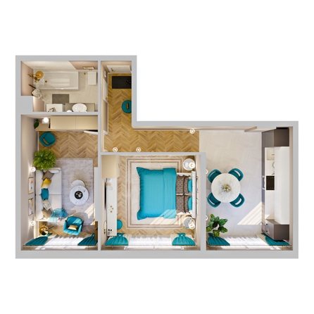 
  Продается 2-комн. квартира 52 м², в ЖК Клубный дом РиверАнг. Фото 2.