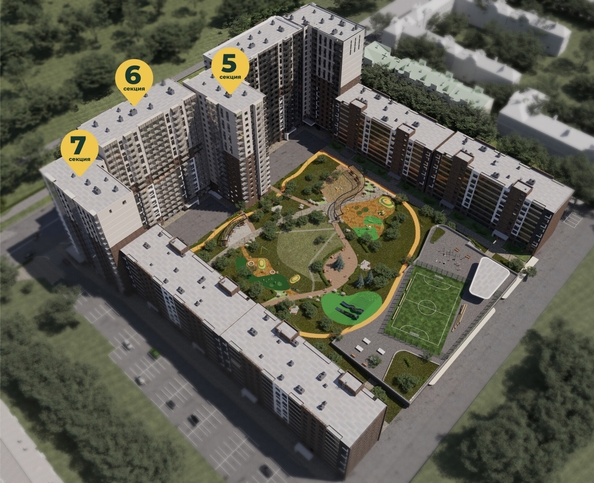 
  Продается 2-комн. квартира 65.12 м², в ЖК Семья, 3 очередь, б/с 7. Фото 13.
