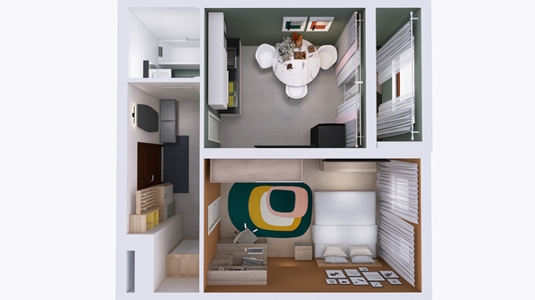 
  Продается 1-комн. квартира 37.8 м², в ЖК Юго-Западный, дом 17. Фото 1.