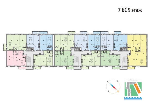 
  Продается 2-комн. квартира 59.75 м², в ЖК SunCity (Сан Сити), дом 7. Фото 1.