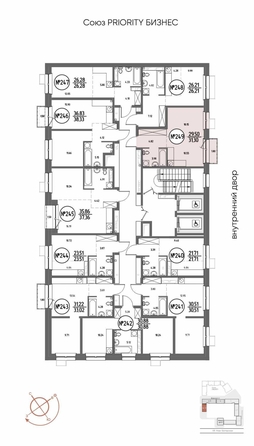 
  Продается 1-комн. квартира 31.3 м², в ЖК СОЮЗ ПРИОРИТИ МАХ, д. 4. Фото 8.