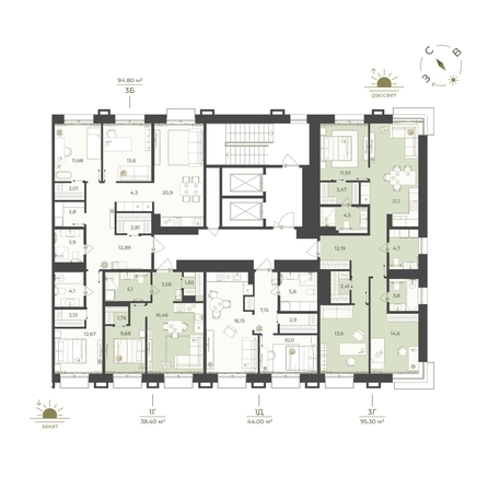 
  Продается 2-комн. квартира 44 м², в ЖК Верба. Фото 1.