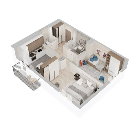
  Продается 2-комн. квартира 61.13 м², в  ЖиВой комплекс на Кузьмихе. Фото 1.