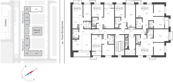 
  Продается 1-комн. квартира 42.43 м², в ЖК СОЮЗ Приорити, дом 2. Фото 1.