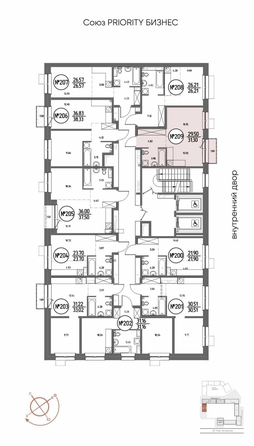 
  Продается 1-комн. квартира 31.3 м², в ЖК СОЮЗ ПРИОРИТИ МАХ, д. 4. Фото 9.
