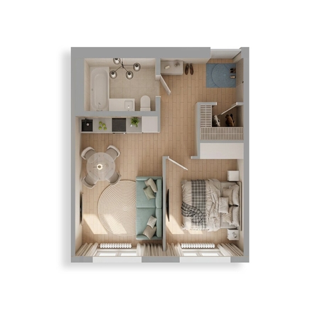 
  Продается 1-комн. квартира 38.5 м², в ЖК Стрижи Сити, блок-секции 6,7. Фото 3.