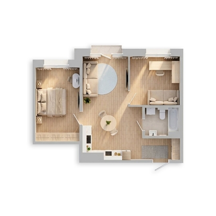 
  Продается 3-комн. квартира 58 м², в ЖК Стрижи Сити, блок-секции 6,7. Фото 3.