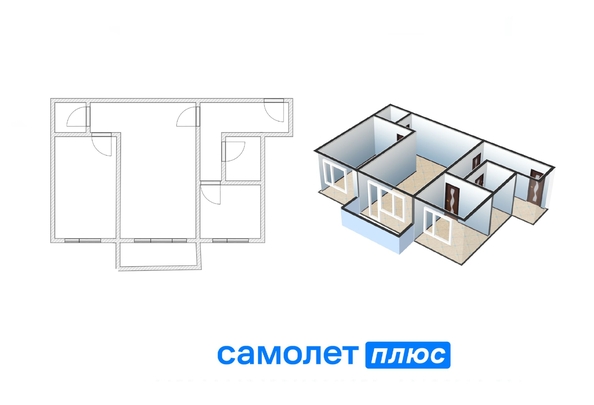 
   Продам 2-комнатную, 47.9 м², 50 лет Октября ул, 32

. Фото 17.