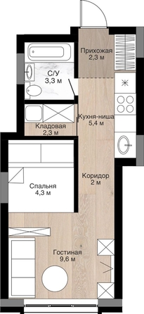 
   Продам студию, 30.1 м², Южный, дом Ю-16

. Фото 10.