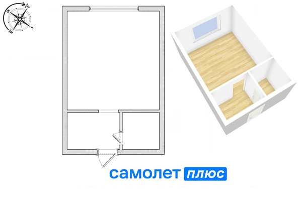 
   Продам 1-комнатную, 18.6 м², Инициативная (Автолюбитель-2) тер, 6

. Фото 1.