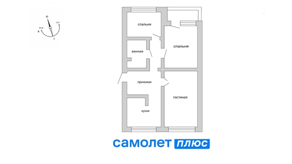 
   Продам 3-комнатную, 57.6 м², Кузнецкий (Клаксон) тер, 118

. Фото 6.