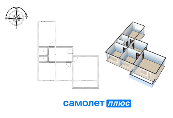 
   Продам 3-комнатную, 61.6 м², Тухачевского (Базис) тер, 47Б

. Фото 8.