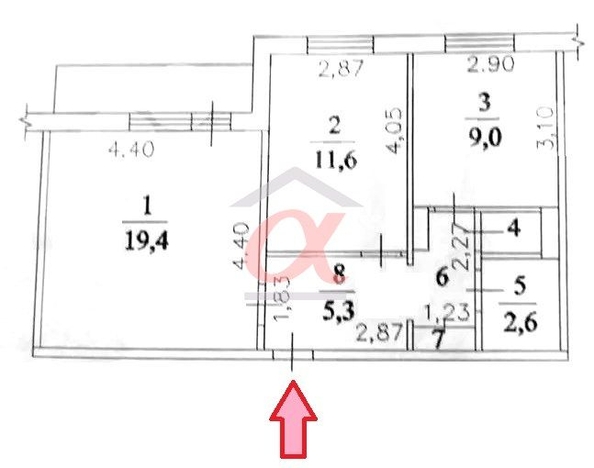 
   Продам 1-комнатную, 51.9 м², Свободы тер, 13А

. Фото 1.