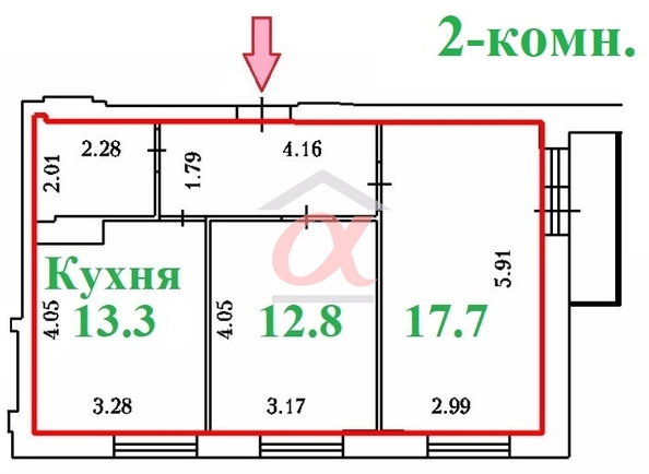 
   Продам 3-комнатную, 55.1 м², Тухачевского ул, 29Б

. Фото 22.