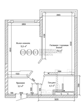 
   Продам 1-комнатную, 40.8 м², Притомский пр-кт, 25к3

. Фото 11.