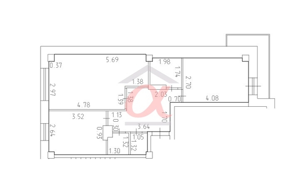 
   Продам 3-комнатную, 54.5 м², Шахтеров пр-кт, 60а

. Фото 47.