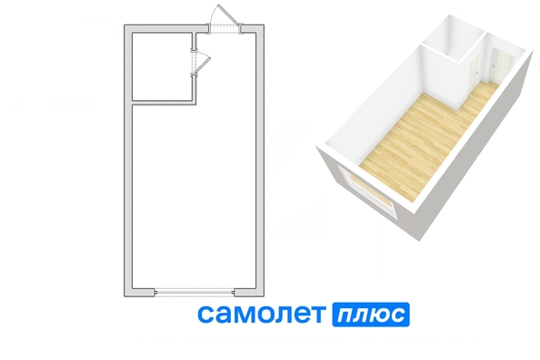 
   Продам 1-комнатную, 23 м², Строителей б-р, 52

. Фото 2.