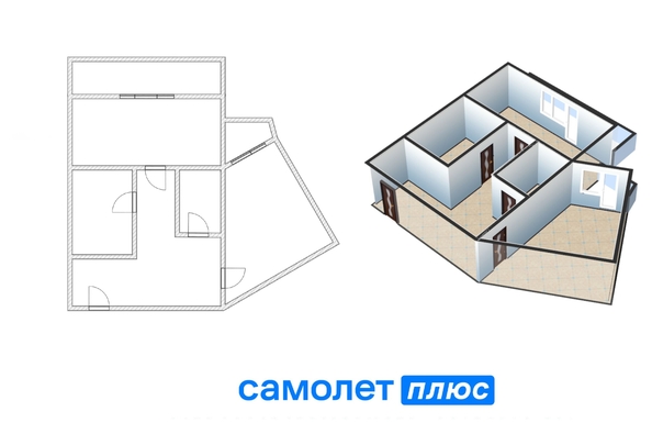 
   Продам 2-комнатную, 58.4 м², Сибиряков-Гвардейцев ул, 22А

. Фото 9.