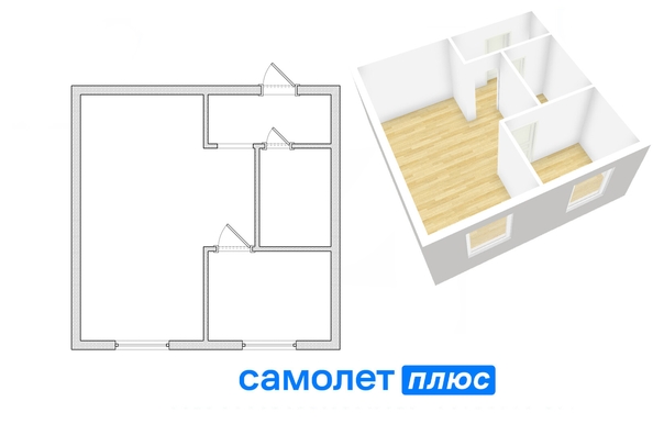 
   Продам 1-комнатную, 28.4 м², Больничная ул, 2

. Фото 8.