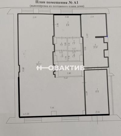 
   Продам помещение свободного назначения, 122 м², Мира ул, 10

. Фото 8.