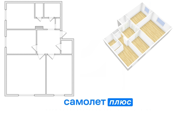 
   Продам 3-комнатную, 66 м², Свободы ул, 19

. Фото 27.