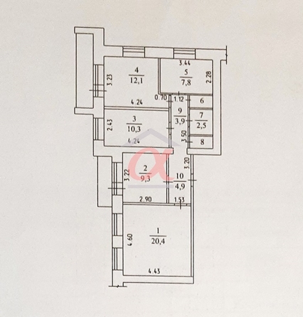 
   Продам 4-комнатную, 73.6 м², Линия 1-я ул, 2

. Фото 28.