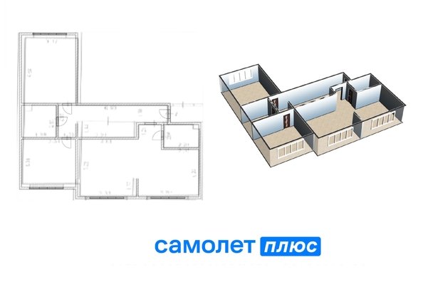 
   Продам 3-комнатную, 100.2 м², Притомский пр-кт, 35к1

. Фото 1.