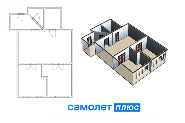 
  Продается 2-комн. квартира, 64.6 м², Советский пр-кт, д. 70А
. Фото 2.