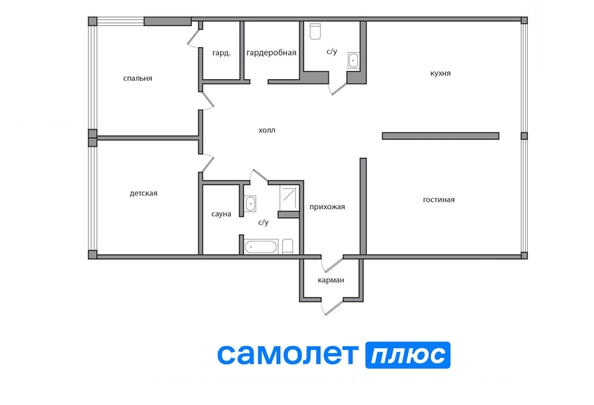 
  Продается 3-комн. квартира, 136.3 м², Октябрьский пр-кт, д. 59
. Фото 10.