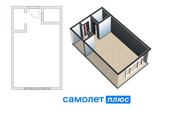 
   Продам студию, 18.8 м², Инициативная ул, 6

. Фото 1.
