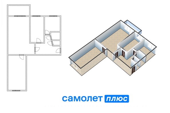 
  Продается 3-комн. квартира, 58.5 м², Сибиряков-Гвардейцев ул, д. 14
. Фото 17.