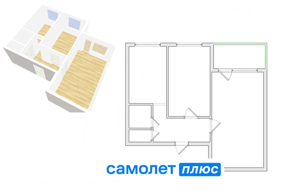 
  Продается 2-комн. квартира, 43.3 м², Ленина пр-кт, д. 146
. Фото 12.