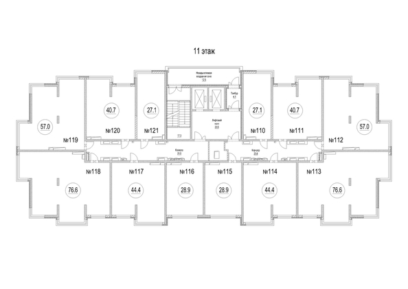 
  Продается студия, 28.9 м², ЖК Сити-парк, дом 8
. Фото 5.