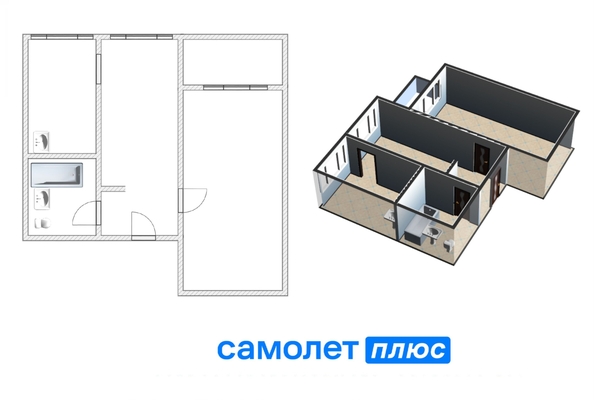 
  Продается 2-комн. квартира, 43.1 м², Химиков пр-кт, д. 23а
. Фото 16.