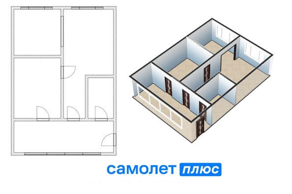 
  Продается дом, 60 м², Кемерово
. Фото 2.