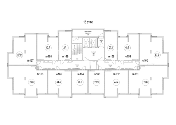 
  Продается 1-комн. квартира, 44.4 м², ЖК Сити-парк, дом 9
. Фото 1.