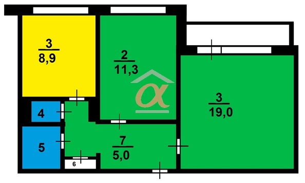 
  Продается 2-комн. квартира, 52 м², Ленинградский пр-кт, д. 30/1
. Фото 15.