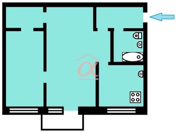 
  Сдается 2-комн. квартира, 43 м², Тульская ул, д. 2
. Фото 14.