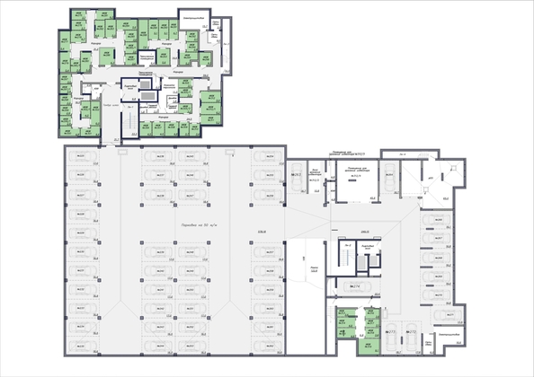
  Продается парковка 16.1 м², в ЖК Чемпион-парк, дом 2. Фото 1.