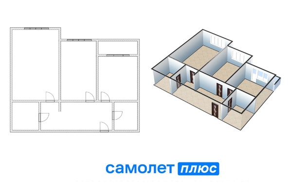 
  Продается 3-комн. квартира 76.1 м². Фото 3.